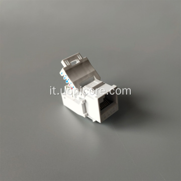 Presa trapezoidale RJ45 UTP CAT6 Toolless